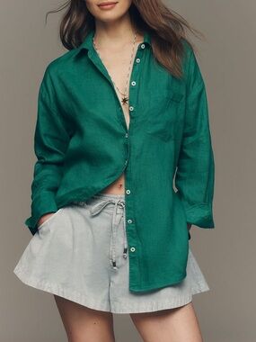 Maeve Bennet 100% Linen ButtonDown Shirt